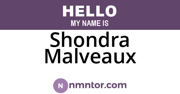 Shondra Malveaux
