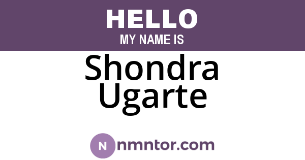Shondra Ugarte