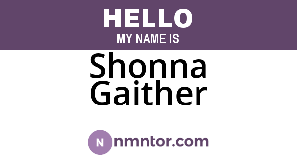 Shonna Gaither