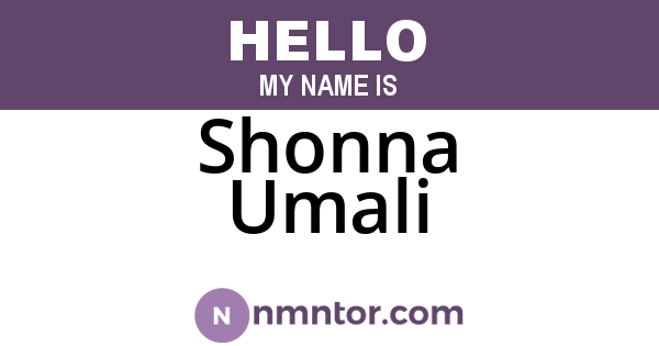 Shonna Umali