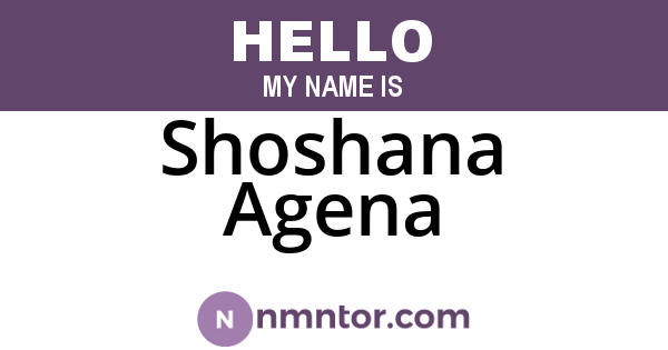 Shoshana Agena