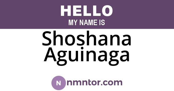 Shoshana Aguinaga