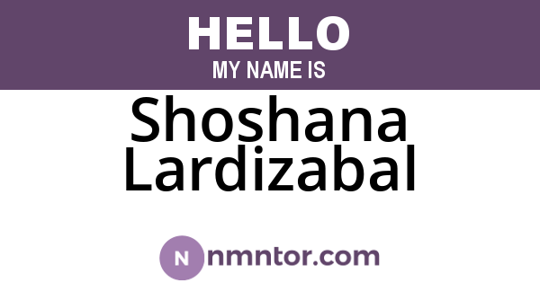 Shoshana Lardizabal