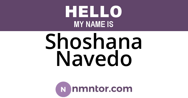 Shoshana Navedo