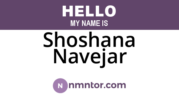 Shoshana Navejar