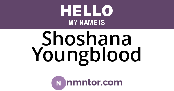 Shoshana Youngblood