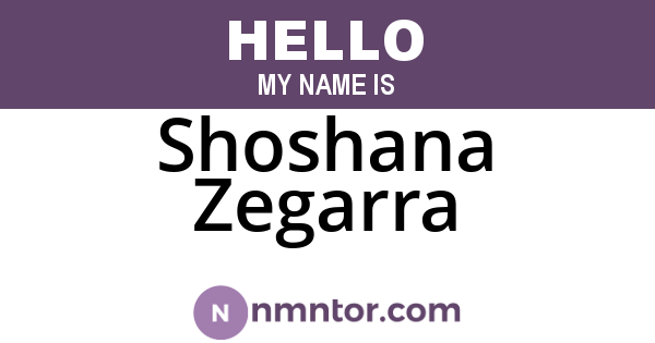 Shoshana Zegarra