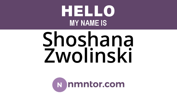 Shoshana Zwolinski