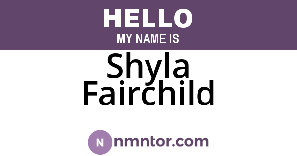 Shyla Fairchild