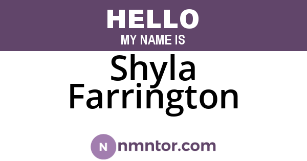 Shyla Farrington