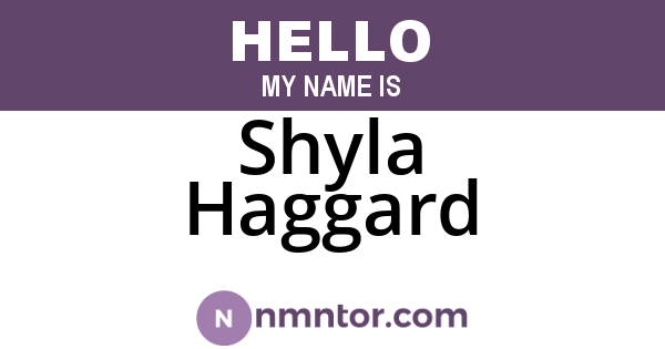 Shyla Haggard