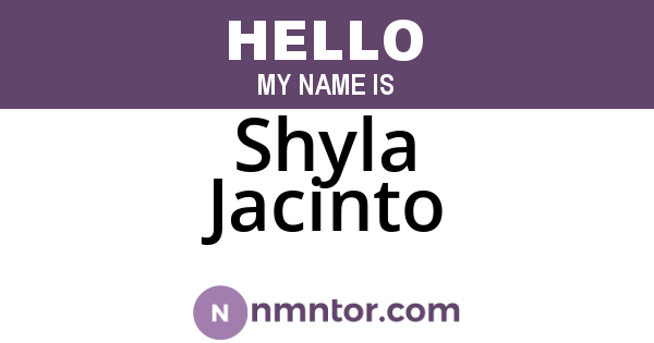 Shyla Jacinto