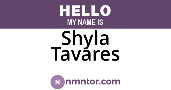 Shyla Tavares