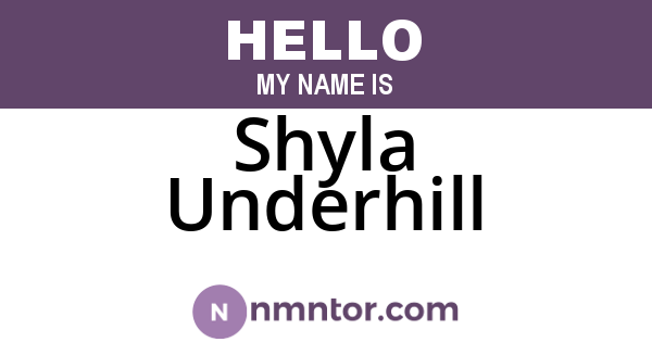 Shyla Underhill