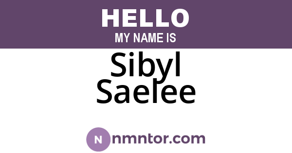 Sibyl Saelee