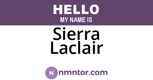 Sierra Laclair