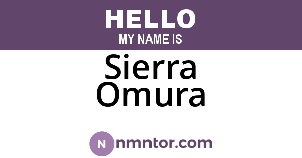 Sierra Omura