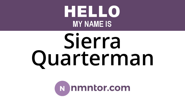 Sierra Quarterman
