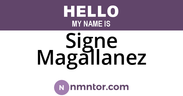 Signe Magallanez