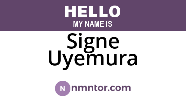 Signe Uyemura