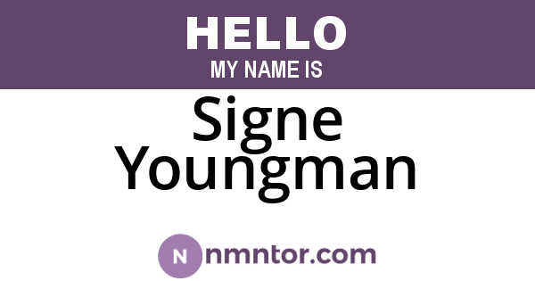 Signe Youngman