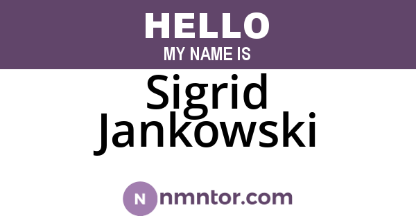 Sigrid Jankowski