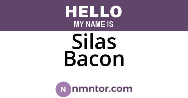 Silas Bacon