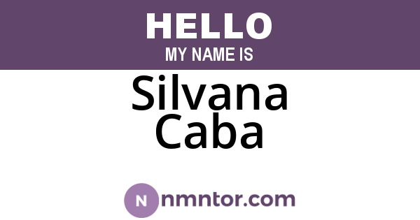 Silvana Caba