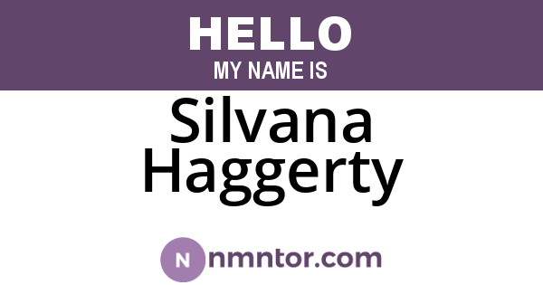 Silvana Haggerty