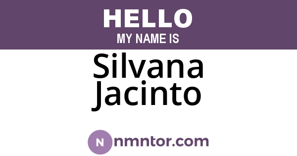 Silvana Jacinto