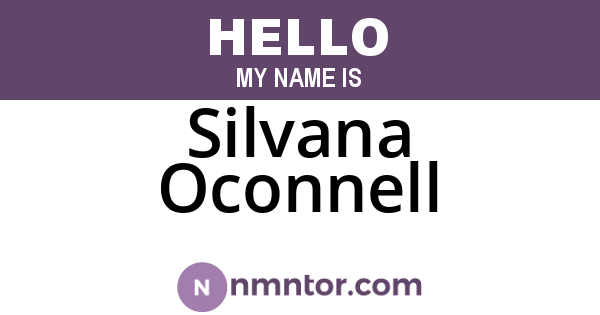 Silvana Oconnell