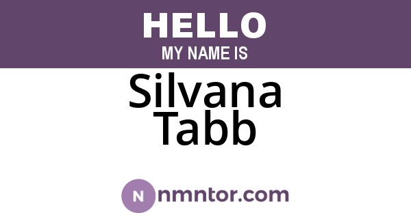 Silvana Tabb