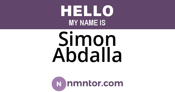 Simon Abdalla