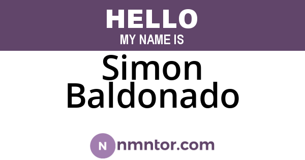 Simon Baldonado