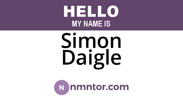 Simon Daigle