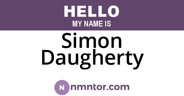 Simon Daugherty
