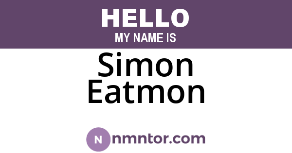 Simon Eatmon