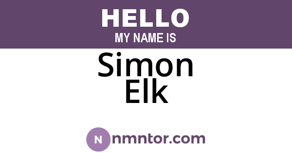 Simon Elk
