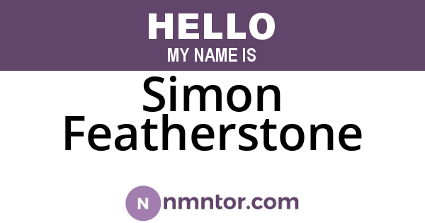 Simon Featherstone