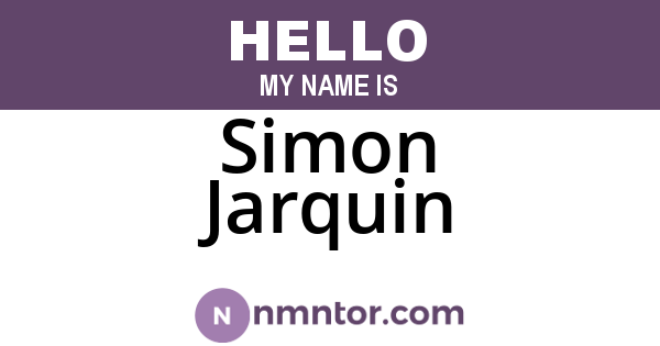 Simon Jarquin
