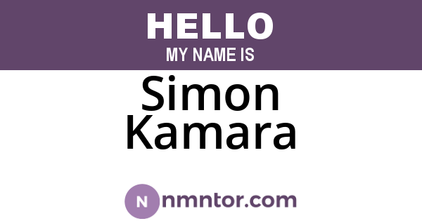 Simon Kamara