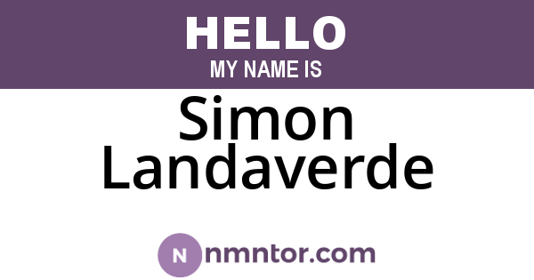 Simon Landaverde
