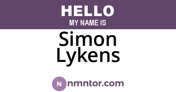 Simon Lykens