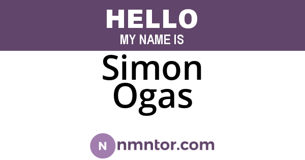 Simon Ogas