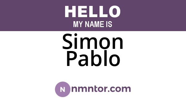 Simon Pablo