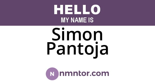 Simon Pantoja