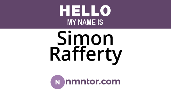 Simon Rafferty