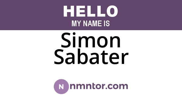 Simon Sabater