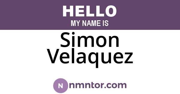 Simon Velaquez