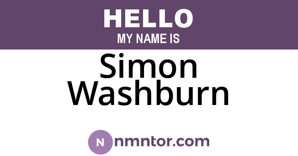 Simon Washburn